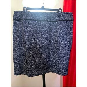 Black & White Print Skirt